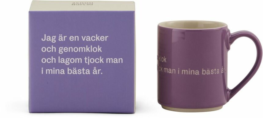 Astrid Lindgren mugg lila