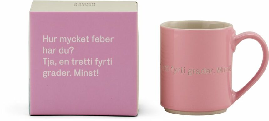 Astrid Lindgren mugg rosa