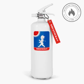 Brandsläckare 2kg, vit med Original emblem