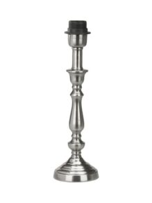 Therese Lampfot Antiksilver 34 cm