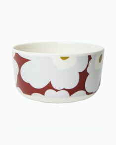 Unikko bowl 5 dl wine-red/gray/olive