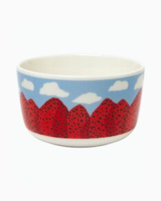 Mansikkavuoret bowl 2,5dl wh/blue/red