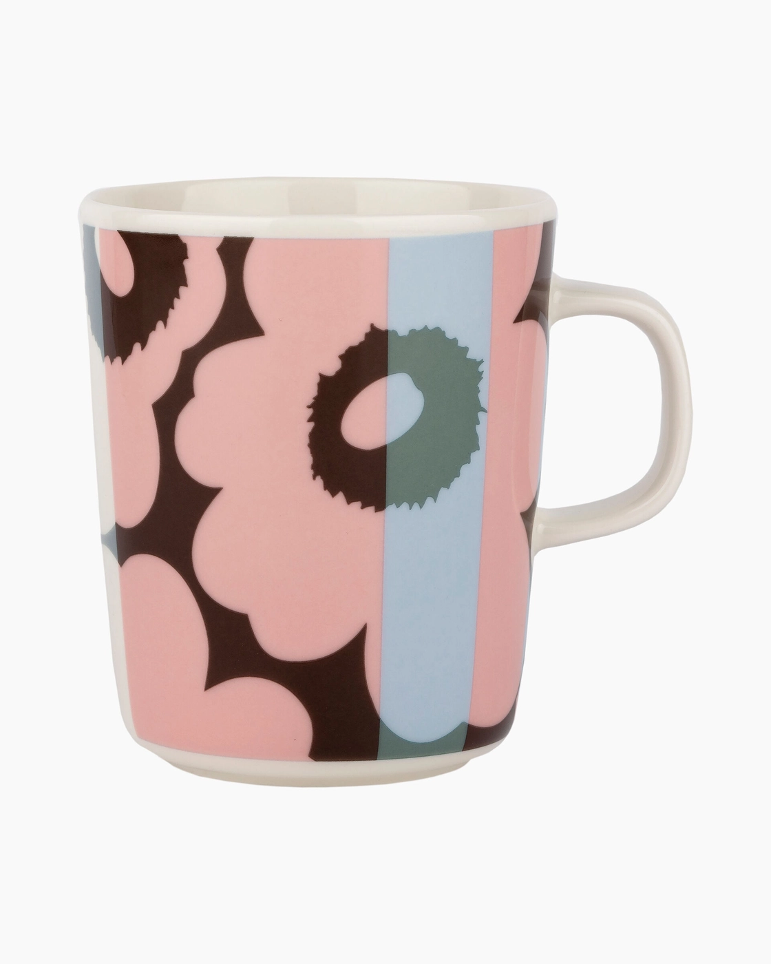 Unikko Ralli white/light sky/dusty rose, mug 2,5dl från Marimekko -  