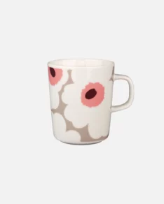 unikko mug 2,5dl 100% white stoneware